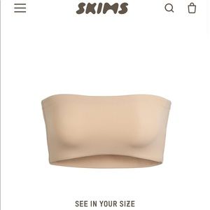 SKIMS fits everybody bandeau bra in size L